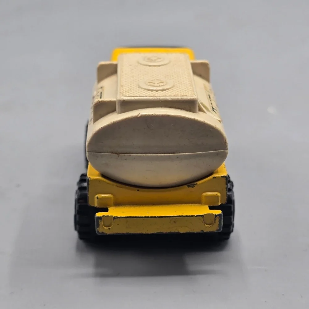 Vintage Tonka Tanker Truck Yellow Diecast Metal Made in Japan Toy Vehicle